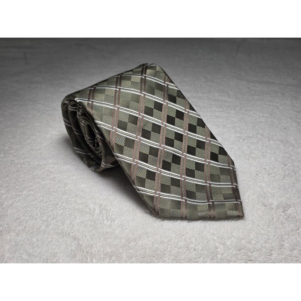 Croft & Barrow Men's 100% Silk Moss Green Necktie